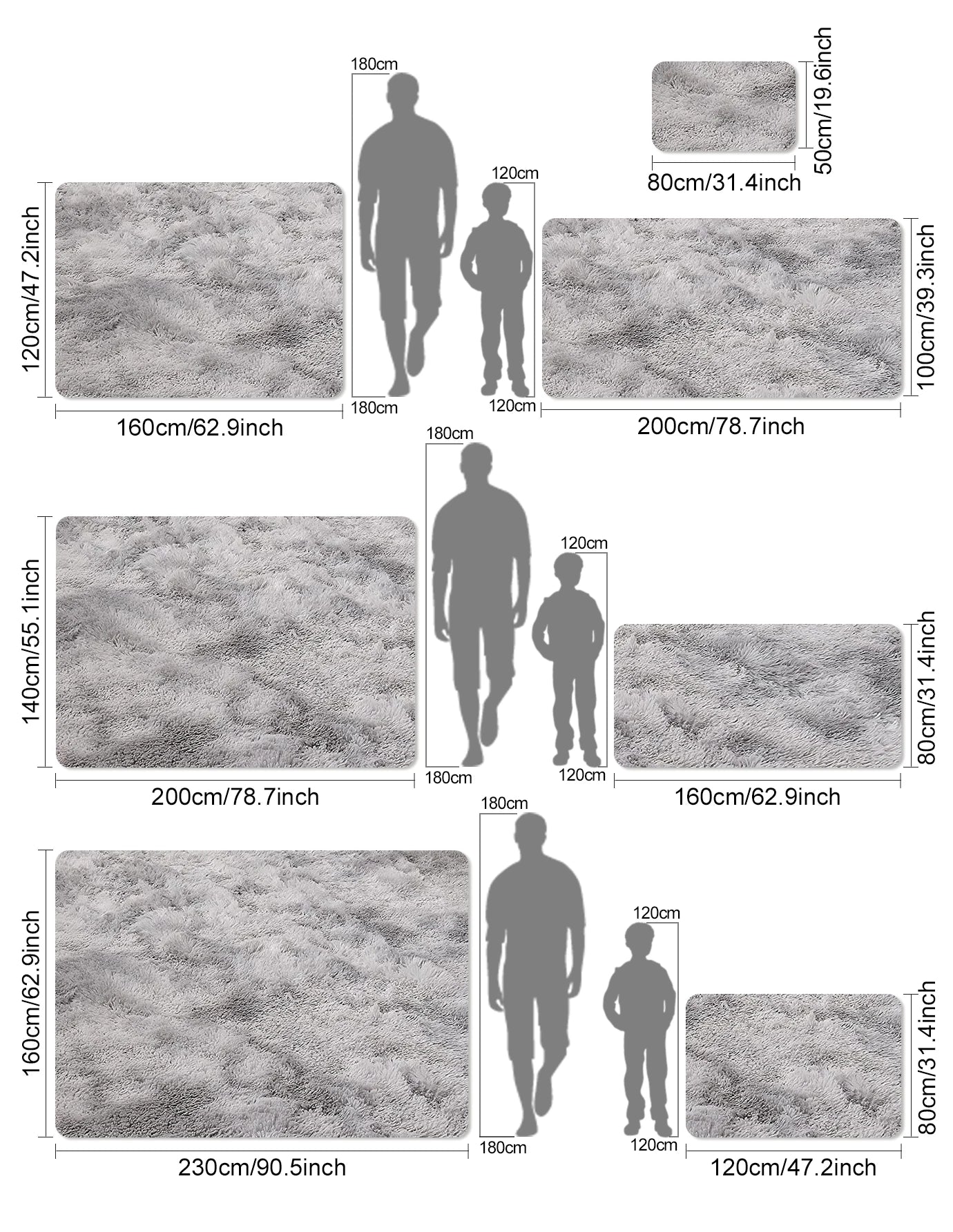 Fluffy Large Soft Velvet Carpet