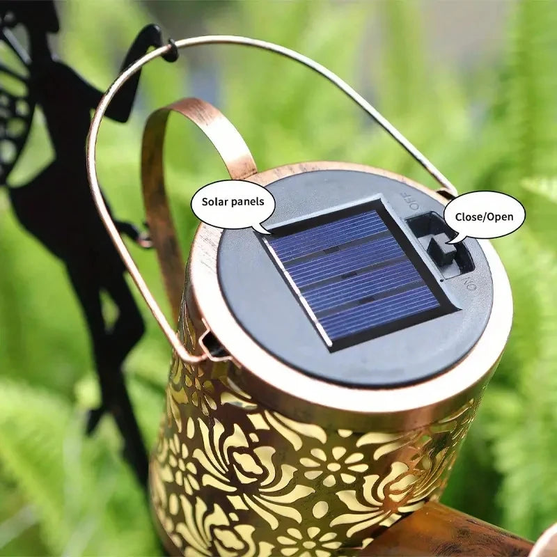 Outdoor Solar Watering Can Lights