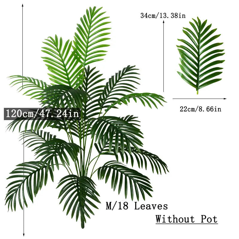 Artificial Palm Tree Tropical Fake Plants