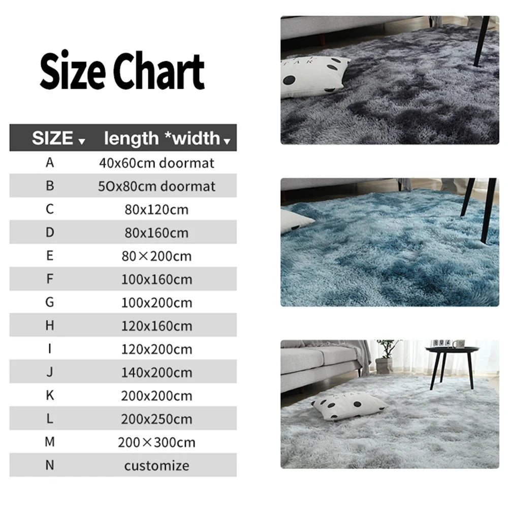 Fluffy Large Soft Velvet Carpet