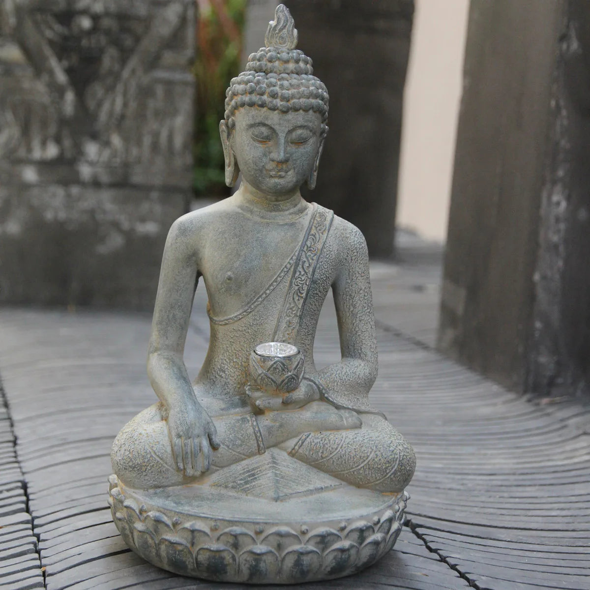 Zen-Inspired Solar-Powered Buddha Statue