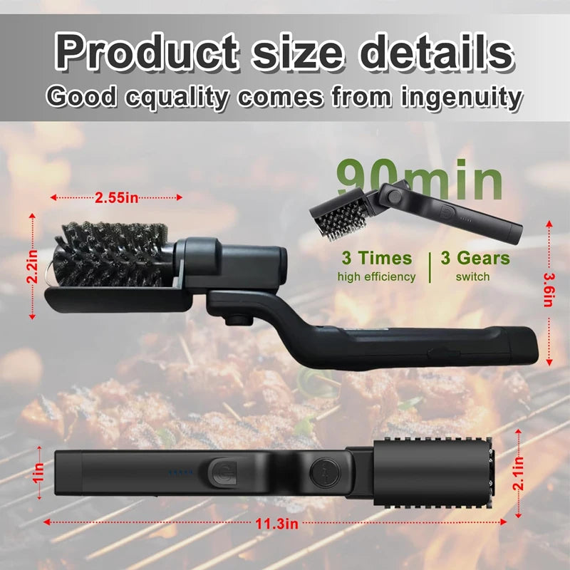 **High-Torque Automatic Grill Scrubber Pro**