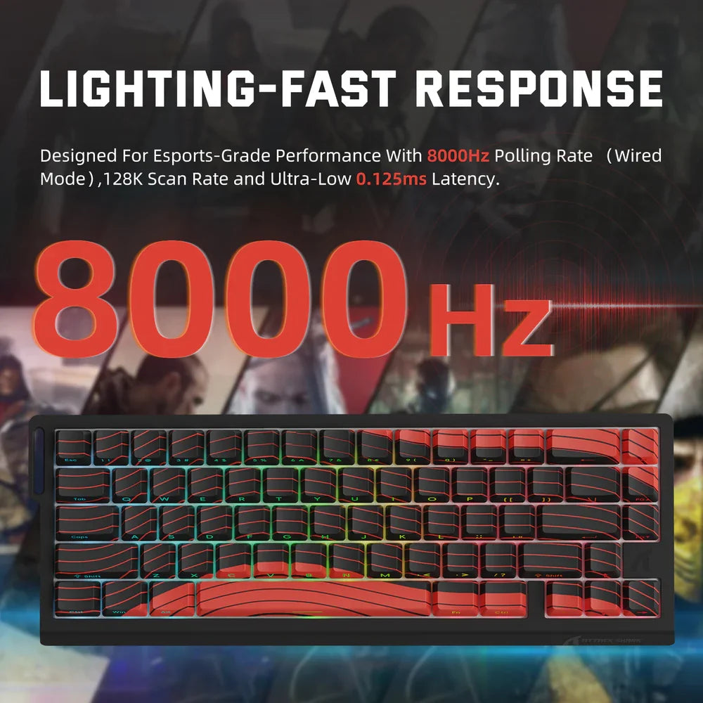 Ultra-Responsive Hall Effect Gaming Keyboard