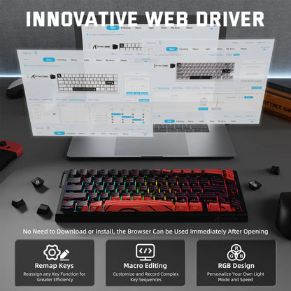 Ultra-Responsive Hall Effect Gaming Keyboard
